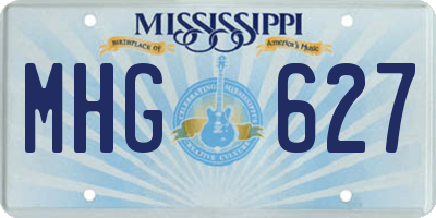MS license plate MHG627