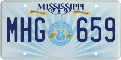 MS license plate MHG659