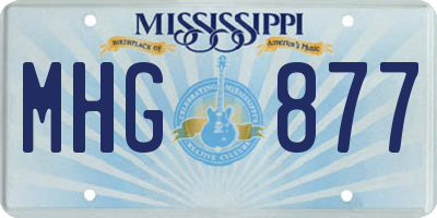 MS license plate MHG877