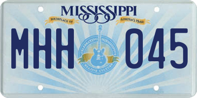 MS license plate MHH045