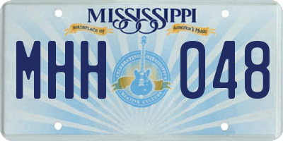 MS license plate MHH048
