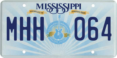 MS license plate MHH064