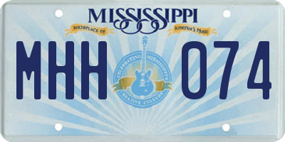 MS license plate MHH074