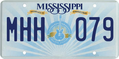 MS license plate MHH079