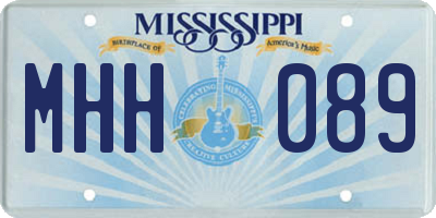 MS license plate MHH089