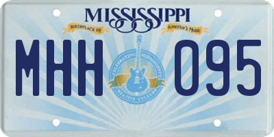 MS license plate MHH095
