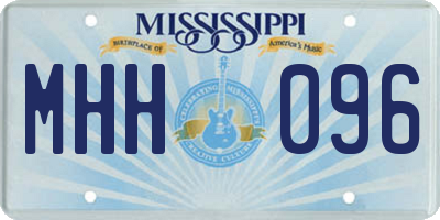 MS license plate MHH096