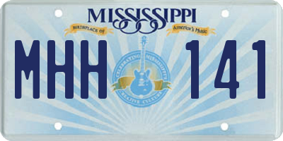 MS license plate MHH141