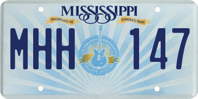MS license plate MHH147