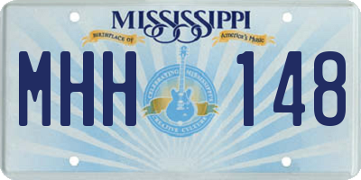 MS license plate MHH148