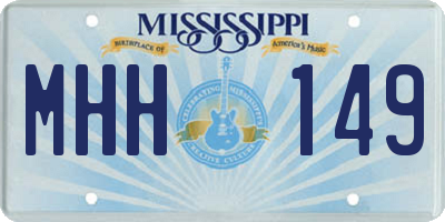 MS license plate MHH149