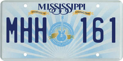 MS license plate MHH161