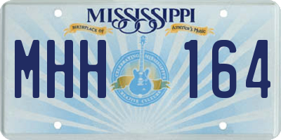 MS license plate MHH164