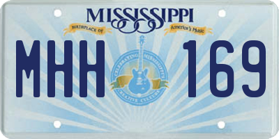 MS license plate MHH169