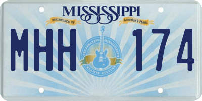 MS license plate MHH174