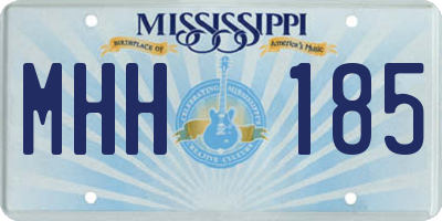MS license plate MHH185