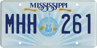 MS license plate MHH261