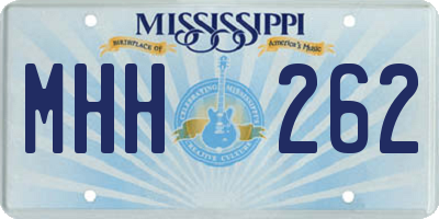 MS license plate MHH262