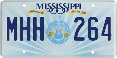 MS license plate MHH264