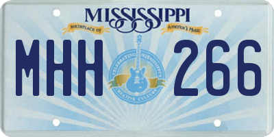 MS license plate MHH266