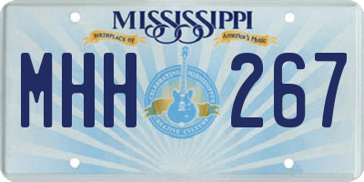 MS license plate MHH267