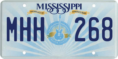 MS license plate MHH268