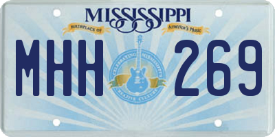 MS license plate MHH269