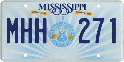 MS license plate MHH271