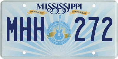 MS license plate MHH272