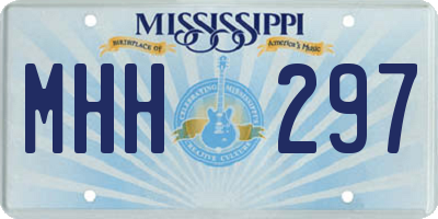 MS license plate MHH297