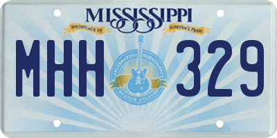MS license plate MHH329