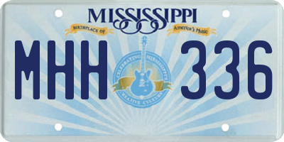MS license plate MHH336