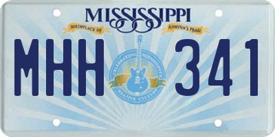 MS license plate MHH341