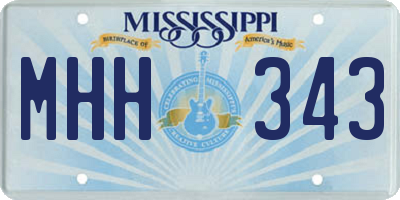 MS license plate MHH343