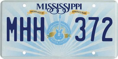 MS license plate MHH372