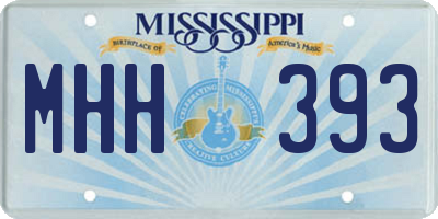 MS license plate MHH393