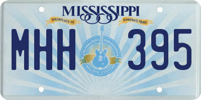 MS license plate MHH395