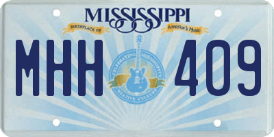 MS license plate MHH409