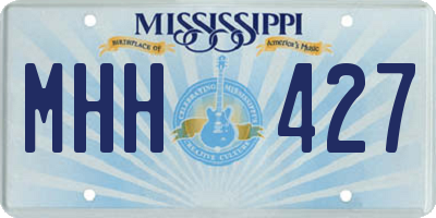 MS license plate MHH427