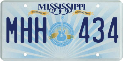 MS license plate MHH434