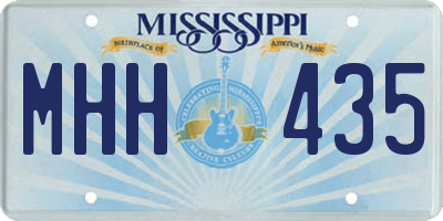 MS license plate MHH435