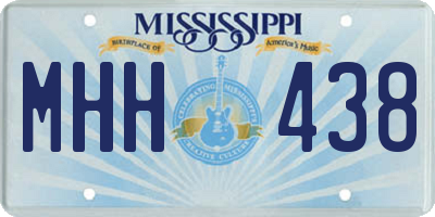 MS license plate MHH438