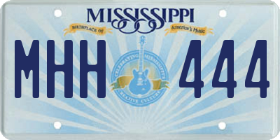 MS license plate MHH444
