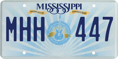 MS license plate MHH447