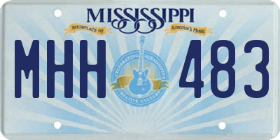MS license plate MHH483