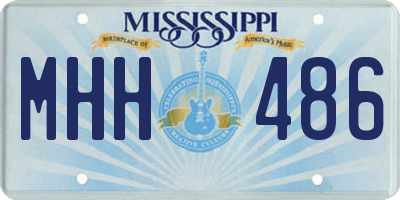 MS license plate MHH486