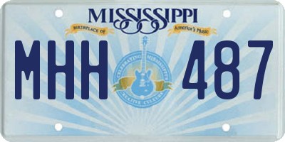 MS license plate MHH487