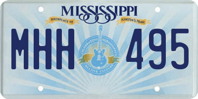 MS license plate MHH495