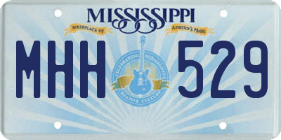MS license plate MHH529