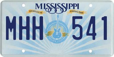 MS license plate MHH541